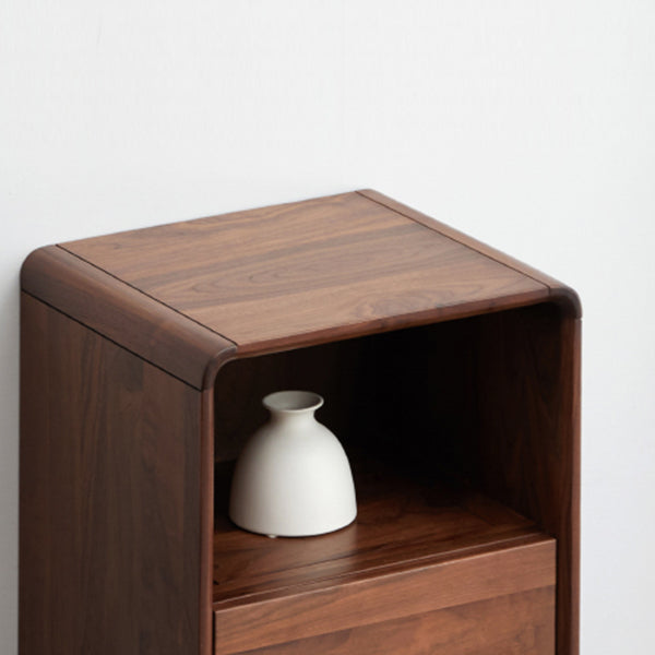 Modernes Wohnzimmer Curio Schrank Massivholz mit offener Lagerung