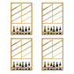 Luxury Style Stainless Steel Wall Mounted Wine Holder Rack in Gold