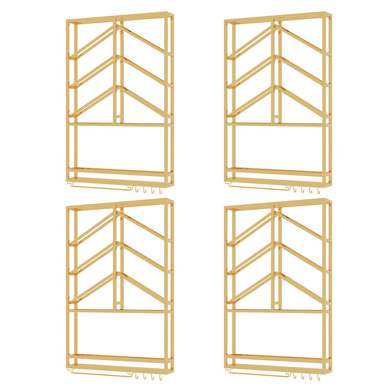 Porta di vino montato in acciaio inossidabile in acciaio di lusso in oro