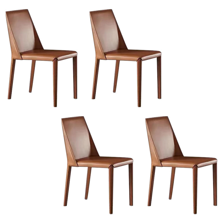 Sedie da pranzo e accento in pelle finta moderna per sala da pranzo