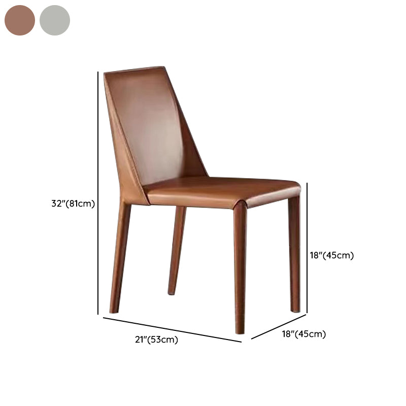 Sedie da pranzo e accento in pelle finta moderna per sala da pranzo