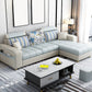82.67"Long Square Arms Sofa for Living Room Contemporary with Sewn Pillow Back Light Gray Faux Leather Clearhalo 'furn' 'furn_sofas' 'Furniture' 'Living Room Furniture' 'Sofa' 'sofas' 7750865
