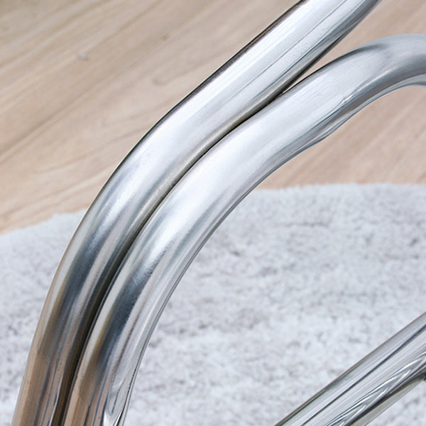 Sedia da pranzo in metallo da sala da pranzo contemporaneo con braccio