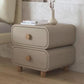 Scandinavian Pine Accent Table Nightstand 20" Tall with Legs Khaki 1 Piece Clearhalo 'Bedroom Furniture' 'furn' 'furn_night_stand' 'Furniture' 'night_stand' 'Nightstands' 7753056