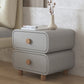 Scandinavian Pine Accent Table Nightstand 20" Tall with Legs 18"L x 16"W x 20"H Grey 1 Piece Clearhalo 'Bedroom Furniture' 'furn' 'furn_night_stand' 'Furniture' 'night_stand' 'Nightstands' 7753057