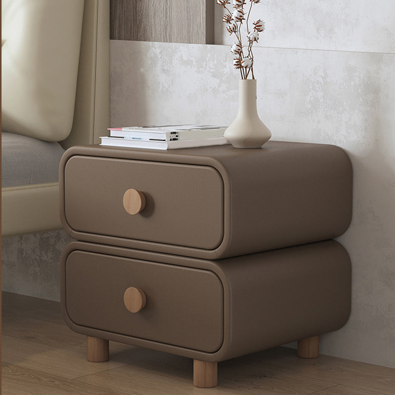 Scandinavian Pine Accent Table Nightstand 20" Tall with Legs Coffee 1 Piece Clearhalo 'Bedroom Furniture' 'furn' 'furn_night_stand' 'Furniture' 'night_stand' 'Nightstands' 7753059