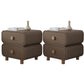 Scandinavian Pine Accent Table Nightstand 20" Tall with Legs Coffee 2 Piece Set Clearhalo 'Bedroom Furniture' 'furn' 'furn_night_stand' 'Furniture' 'night_stand' 'Nightstands' 7753069