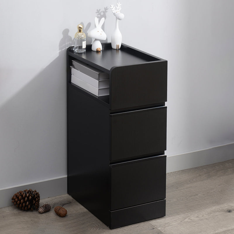 スカンジナビアのアクセントテーブルナイトスタンド25.5 "2つの引き出しがあります