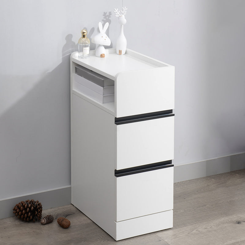 スカンジナビアのアクセントテーブルナイトスタンド25.5 "2つの引き出しがあります