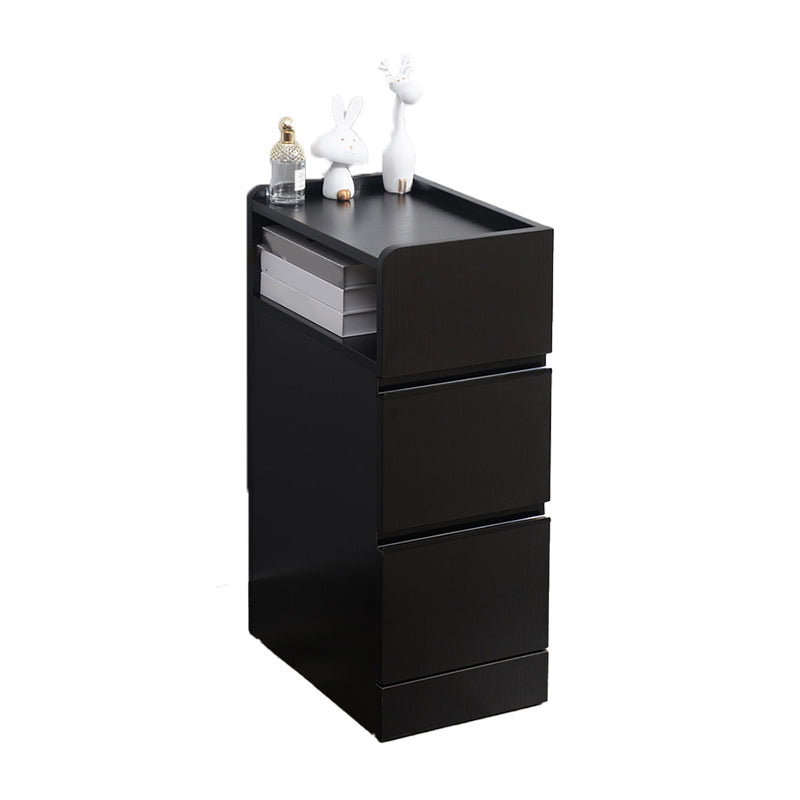 スカンジナビアのアクセントテーブルナイトスタンド25.5 "2つの引き出しがあります