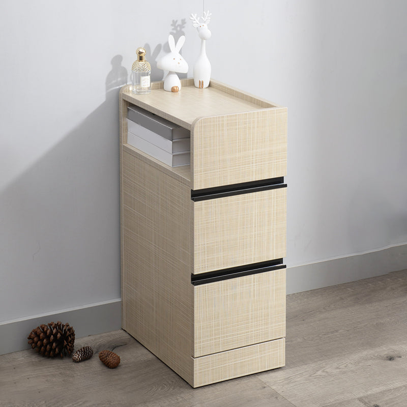 スカンジナビアのアクセントテーブルナイトスタンド25.5 "2つの引き出しがあります