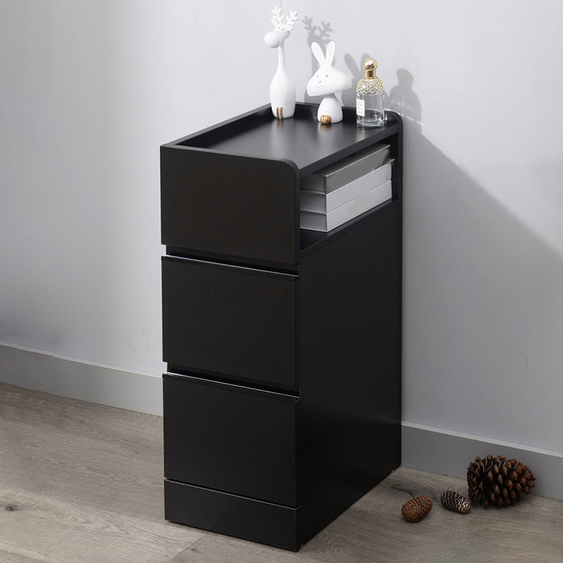 スカンジナビアのアクセントテーブルナイトスタンド25.5 "2つの引き出しがあります