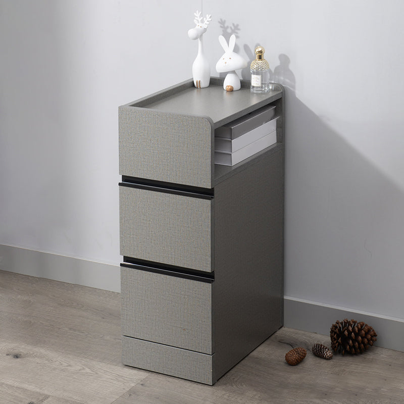 スカンジナビアのアクセントテーブルナイトスタンド25.5 "2つの引き出しがあります