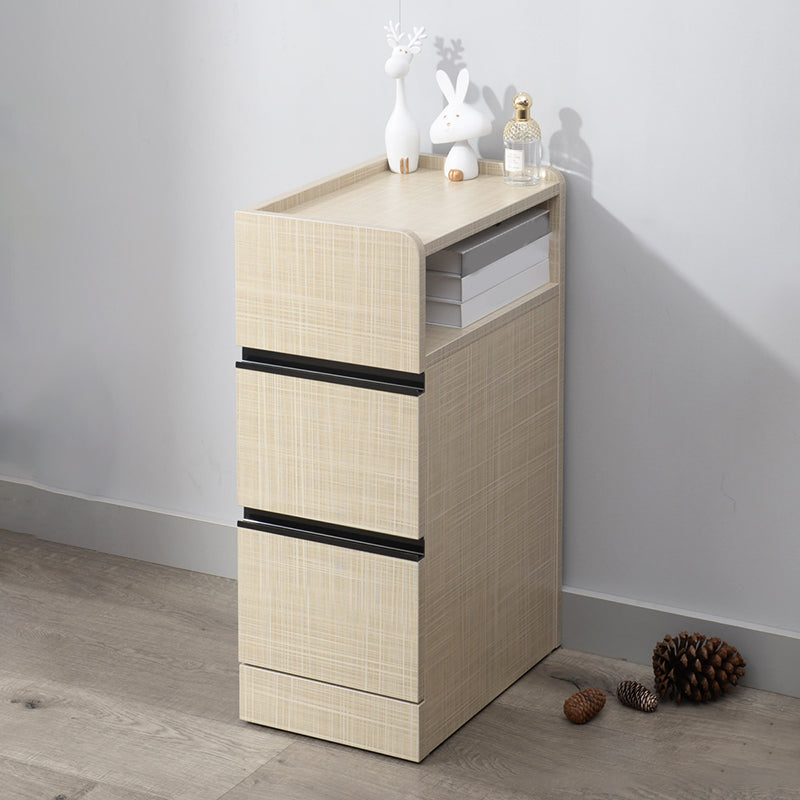 スカンジナビアのアクセントテーブルナイトスタンド25.5 "2つの引き出しがあります