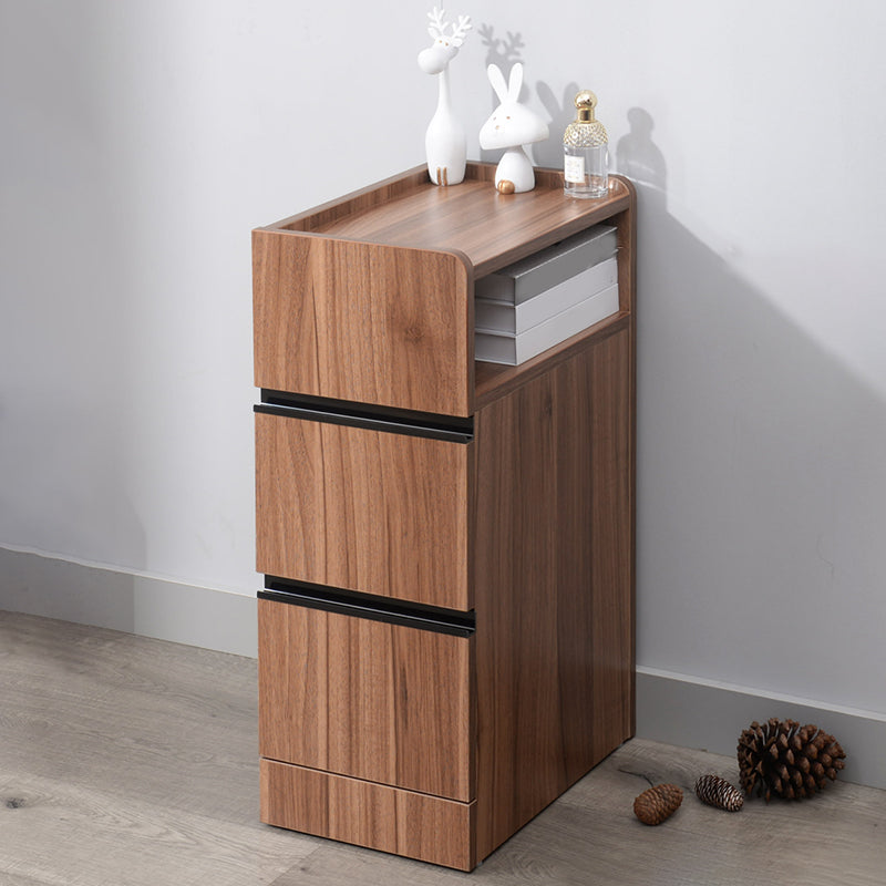 スカンジナビアのアクセントテーブルナイトスタンド25.5 "2つの引き出しがあります