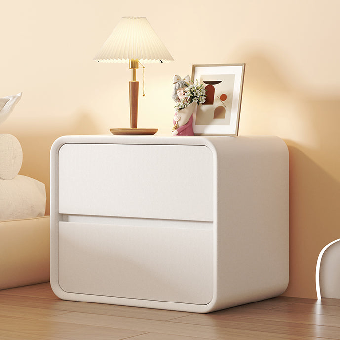 Modern Pine Accent Table Nightstand Drawers Included , 19" Tall White 1 Piece Clearhalo 'Bedroom Furniture' 'furn' 'furn_night_stand' 'Furniture' 'night_stand' 'Nightstands' 7753149