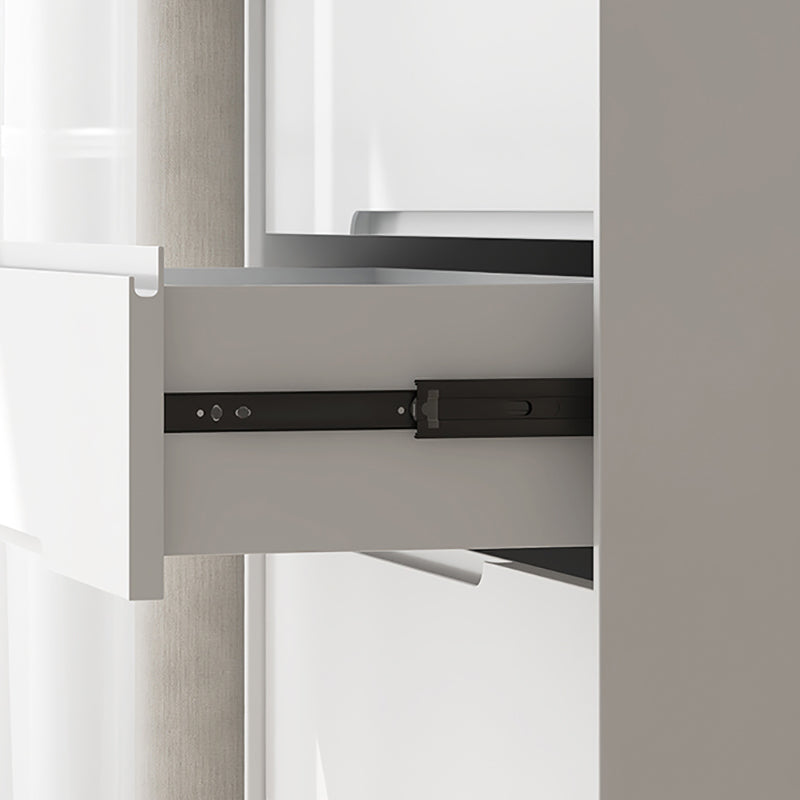 Poitrine de rangement vertical scandinave avec tiroirs à fermer pour la maison