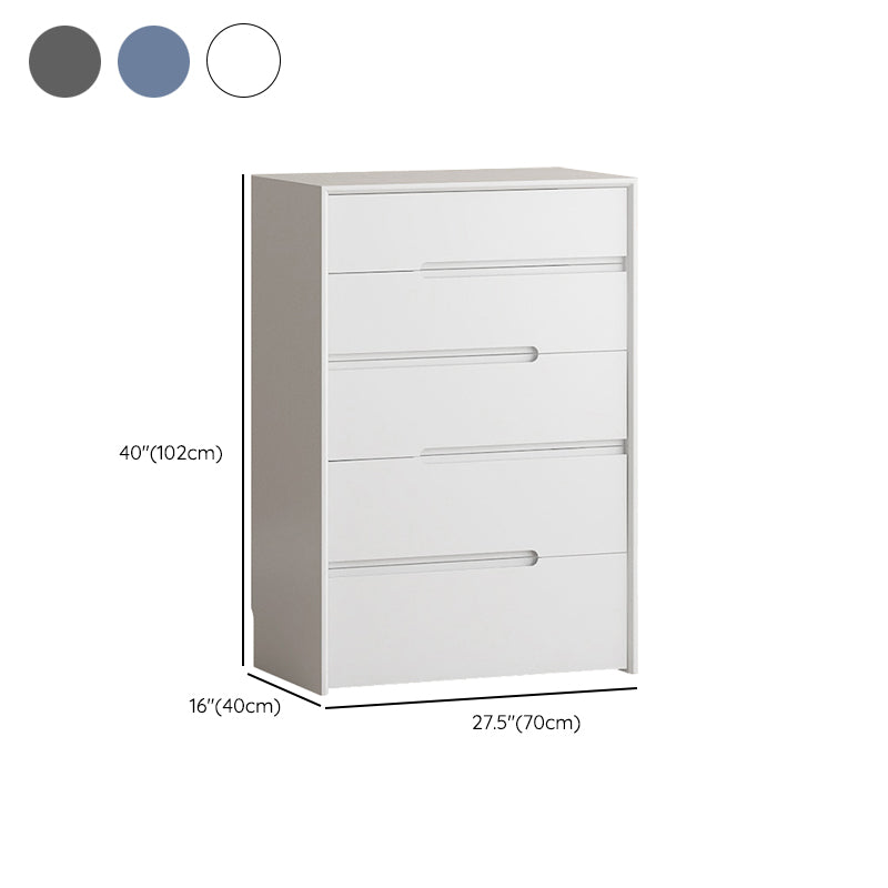 Poitrine de rangement vertical scandinave avec tiroirs à fermer pour la maison