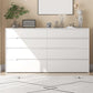 Modern Horizontal Storage Chest with 8 Soft-Close Drawers for Home