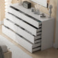 Modern Horizontal Storage Chest with 8 Soft-Close Drawers for Home