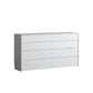 Modern Horizontal Storage Chest with 8 Soft-Close Drawers for Home