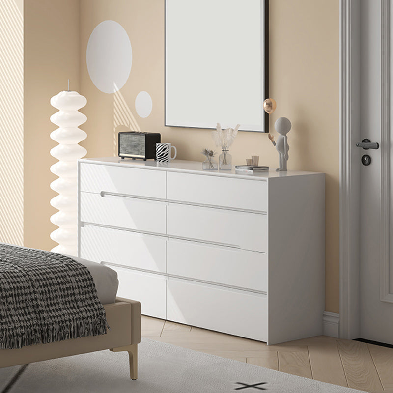 Modern Horizontal Storage Chest with 8 Soft-Close Drawers for Home