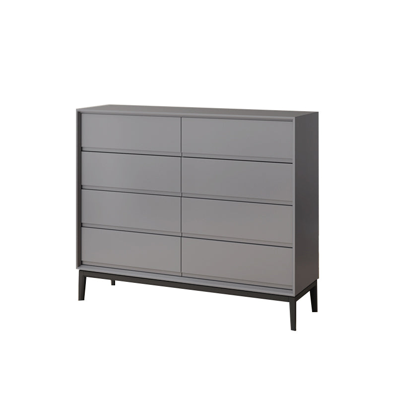 Modern Pine Horizontal Storage Chest with Soft-Close Drawers for Home Light Gray Clearhalo 'Bedroom Furniture' 'Dressers & Chests' 'dressers_chests' 'furn' 'furn_dressers_chests' 'Furniture' 7753239