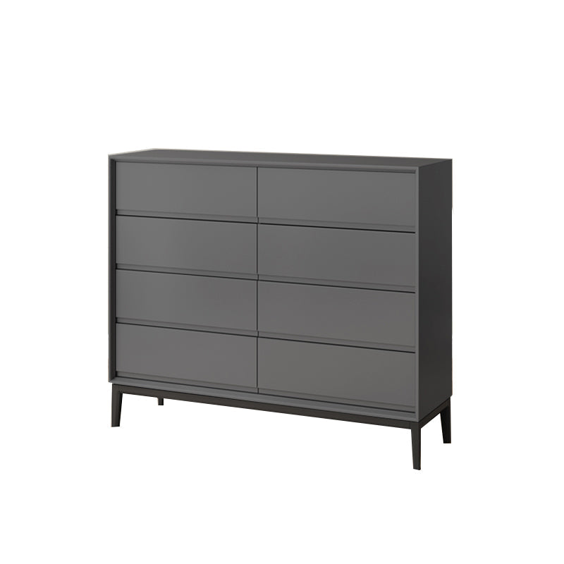 Modern Pine Horizontal Storage Chest with Soft-Close Drawers for Home Dark Gray Clearhalo 'Bedroom Furniture' 'Dressers & Chests' 'dressers_chests' 'furn' 'furn_dressers_chests' 'Furniture' 7753240