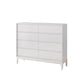 Modern Pine Horizontal Storage Chest with Soft-Close Drawers for Home White Clearhalo 'Bedroom Furniture' 'Dressers & Chests' 'dressers_chests' 'furn' 'furn_dressers_chests' 'Furniture' 7753242