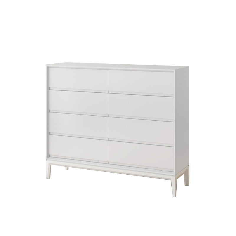 Modern Pine Horizontal Storage Chest with Soft-Close Drawers for Home White Clearhalo 'Bedroom Furniture' 'Dressers & Chests' 'dressers_chests' 'furn' 'furn_dressers_chests' 'Furniture' 7753242