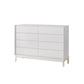 Modern Pine Horizontal Storage Chest with Soft-Close Drawers for Home 59.1"L x 15.7"W x 39.4"H White Clearhalo 'Bedroom Furniture' 'Dressers & Chests' 'dressers_chests' 'furn' 'furn_dressers_chests' 'Furniture' 7753248