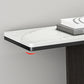 Glam Rectangle Console Accent Table with Stainless Steel Bracket for Hall Clearhalo 'Console Tables' 'console_tables' 'Entry & Mudroom Furniture' 'furn' 'furn_console_tables' 'Furniture' 7753324