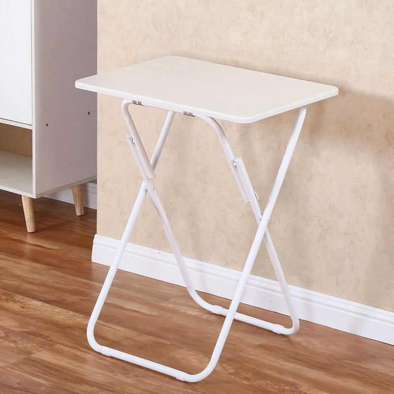 Bureau d'ordinateur en bois moderne moderne Rectangular Home Steel Jambes bureau