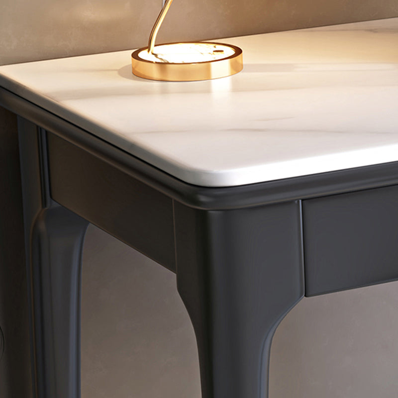 Glam Style Stone Writing Desk Solid Wood Rectangular Office Desk Clearhalo 'furn' 'furn_office_desk' 'Furniture' 'Office Desks' 'Office Furniture' 'office_desk' 7753368