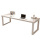 Contemporary Style Office Desk Rectangular Shape Task Desk with 2 Legs White Clearhalo 'furn' 'furn_office_desk' 'Furniture' 'Office Desks' 'Office Furniture' 'office_desk' 7753380