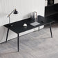 Industriële stijl Stone Writing Desk rechthoekige metalen kantoorbureau