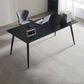 Industriële stijl Stone Writing Desk rechthoekige metalen kantoorbureau