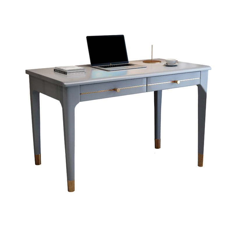 Modern Home Office Desk Parsons Base Wood Writing Desk , 29.5"H Grey Clearhalo 'furn' 'furn_office_desk' 'Furniture' 'Office Desks' 'Office Furniture' 'office_desk' 7753463