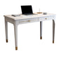 Modern Home Office Desk Parsons Base Wood Writing Desk , 29.5"H White Clearhalo 'furn' 'furn_office_desk' 'Furniture' 'Office Desks' 'Office Furniture' 'office_desk' 7753464