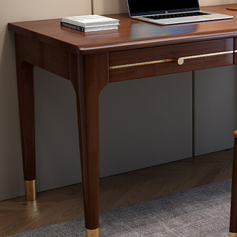 Modern Home Office Desk Parsons Base Wood Writing Desk , 29.5"H Clearhalo 'furn' 'furn_office_desk' 'Furniture' 'Office Desks' 'Office Furniture' 'office_desk' 7753469