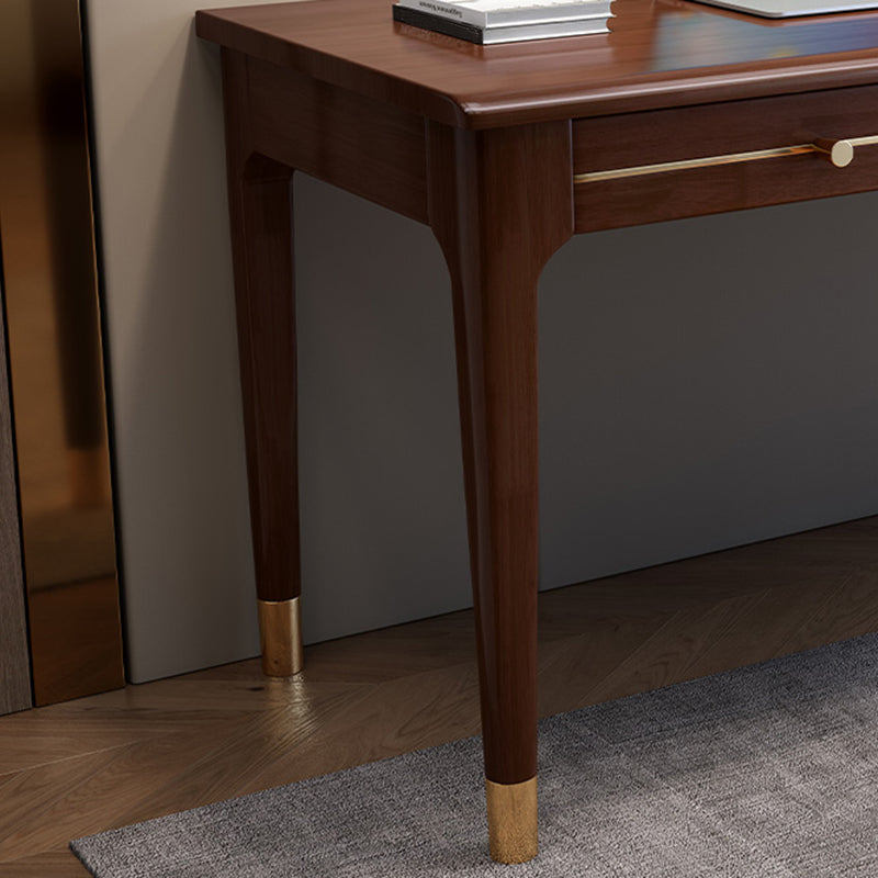 Modern Home Office Desk Parsons Base Wood Writing Desk , 29.5"H Clearhalo 'furn' 'furn_office_desk' 'Furniture' 'Office Desks' 'Office Furniture' 'office_desk' 7753473