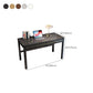 Modern Solid Wood Bedroom Office Desk 29.5 Inch High Parsons Base Writing Desk