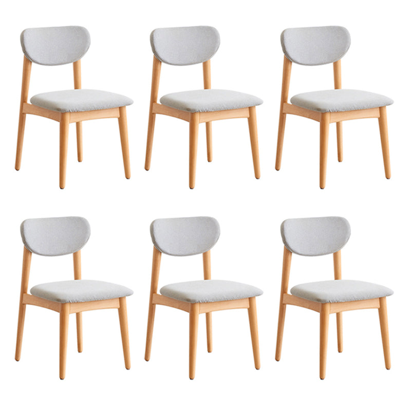 ベッドルーム用の4本の足のあるモダンオフィスチェアシートウッドデスクチェア