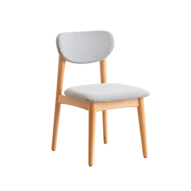 ベッドルーム用の4本の足のあるモダンオフィスチェアシートウッドデスクチェア