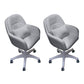 Modern Office Chair No Distressing Armless Ergonomic Chair with Wheels