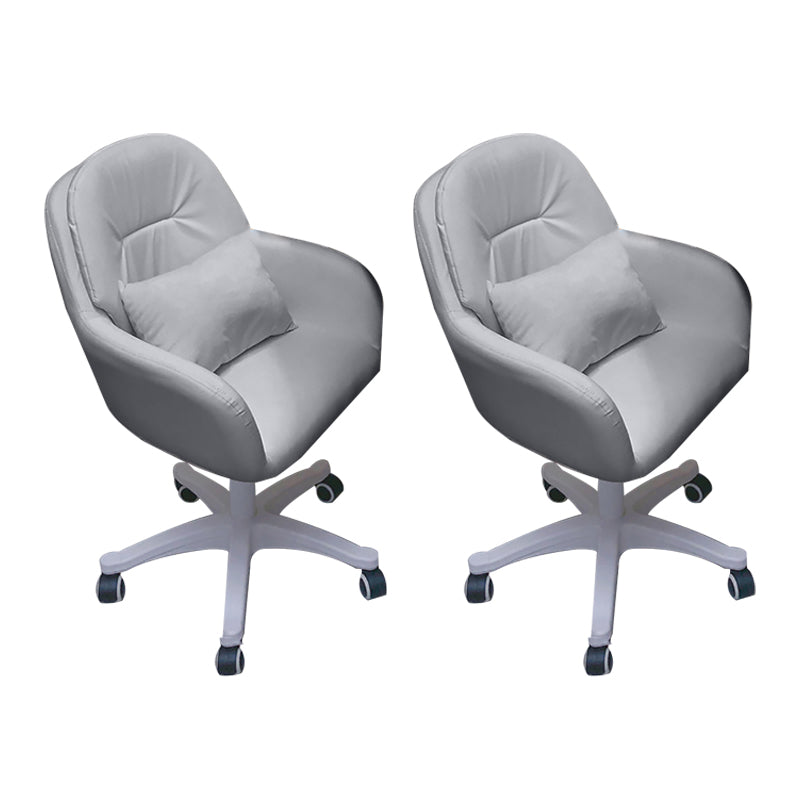 Modern Office Chair No Distressing Armless Ergonomic Chair with Wheels