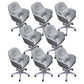 Modern Office Chair No Distressing Armless Ergonomic Chair with Wheels