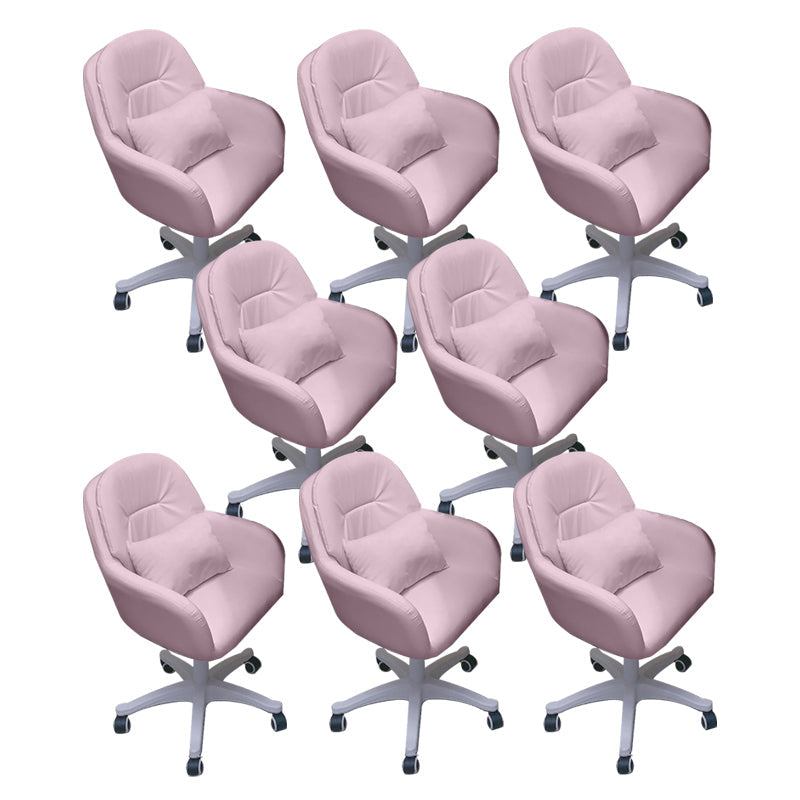 Modern Office Chair No Distressing Armless Ergonomic Chair with Wheels