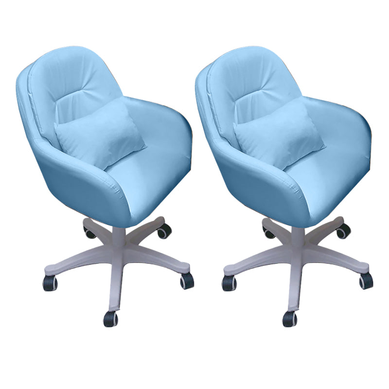 Modern Office Chair No Distressing Armless Ergonomic Chair with Wheels