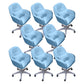 Modern Office Chair No Distressing Armless Ergonomic Chair with Wheels